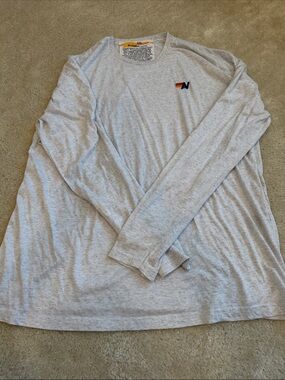 Aviator Nation light grey logo long sleeve tee size XXL